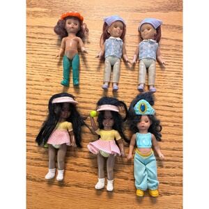 Vintage Madame Alexander Doll Lot of 6 Tennis Princess Pumpkin Casual Outfits 4"